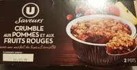 Mängden socker i Crumble pommes fruits rouges