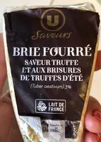 Mängden socker i Brie fourré saveur truffe et brisures de truffe d'été 3% lait cru et fromage double crème au lait pasteurisé 24%de matière grasse Saveur