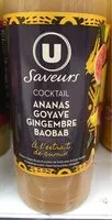 Mängden socker i U Saveurs cocktail ananas goyave gingembre baobab