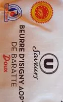 Mängden socker i Beurre d'Isigny AOP doux moulé 82%mg
