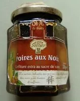 Mängden socker i Confiture extra au sucre de canne poires aux noix