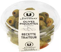 Mängden socker i Olives vertes piquantes avec poivrons et piment