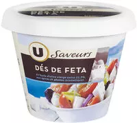 Mängden socker i Dés de feta au lait de brebis pasteurisé dans l'huile d'olive et herbes, 41%MG