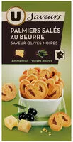 Mängden socker i Biscuits apéritifs palmiers saveur olives