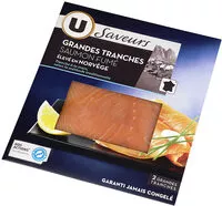 Mängden socker i Saumon fumé de Norvège tranché main