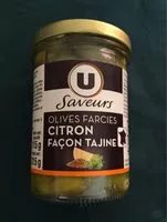 Mängden socker i Olives farcies citron tajine U SAVEURS, bocal de