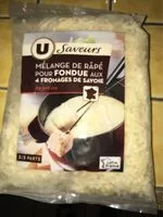 Mängden socker i Melange rapé pour fondue Savoyarde