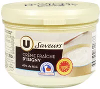 Mängden socker i Crème fraîche épaisse AOP Isigny 40% de MG