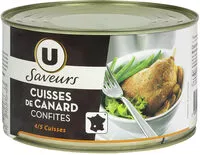 Mängden socker i Confit canard 4/5 cuisses tambourin SAVEURS