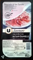 Mängden socker i Jambon de San Daniele