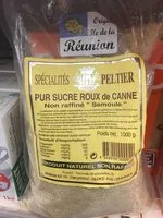 Mängden socker i Sucre roux de canne