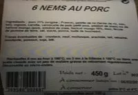 Mängden socker i 6 nems au porc