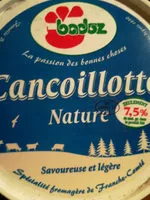 Mängden socker i Cancoillotte nature