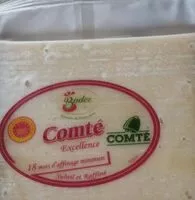Mängden socker i Comté 18 mois