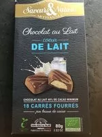 Mängden socker i Chocolat au lait Coeur de Lait