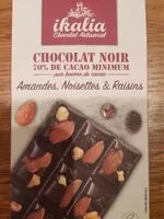Mängden socker i Chocolat noir 70% cacao