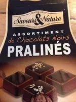 Mängden socker i Assortiment de chocolats noirs pralinés