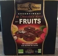 Mängden socker i Chocolats noirs aux fruits