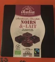 Mängden socker i Assortiment de chocolats noirs et au lait