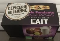 Mängden socker i Œufs Fondants Croustillants Enrobés de Chocolat au Lait