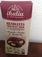 Mängden socker i Mendiants Choc Noir.