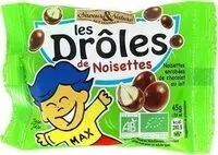 Mängden socker i Les drôles de Noisettes chocolat au lait