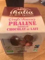 Mängden socker i Oeufs fourrés praliné enrobés de chocolat au lait