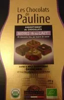 Mängden socker i Assortiment chocolat noir et au lait