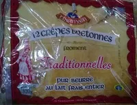 Mängden socker i 12 crêpes bretonnes traditionnelles