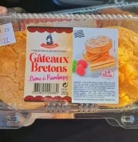 Mängden socker i Gâteaux breton crème de framboise