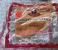 Mängden socker i 12 crêpes bretonnes