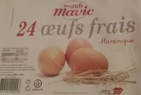 Mängden socker i 24 oeufs frais Martinique