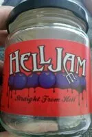 Mängden socker i Helljam confiture de cassis et rhum