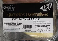 Mängden socker i Quenelles lyonnaises de volaille