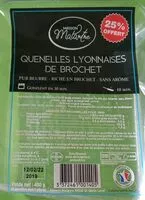 Mängden socker i Quenelles lyonnaises de brochet