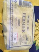 Mängden socker i Beurre cru fermier doux