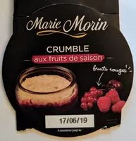 Mängden socker i Crumble aux fruits de saison (fruits rouges)