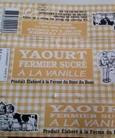 Mängden socker i Yaourt fermier sucré vanille
