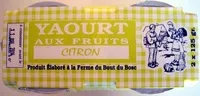 Mängden socker i Yaourt aux fruits Citron