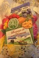 Mängden socker i Bonbons myrtille frambroise noix Chartreuse