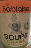 Mängden socker i Soupe de crabe LA SABLAISE, 1 x