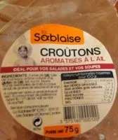Mängden socker i Croutons à l'ail