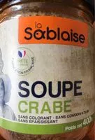Mängden socker i Soupe  crabe