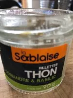 Mängden socker i Rillettes Thon, coriandre & basilic, 90g