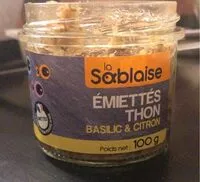 Mängden socker i Emiettés thon basilic & citron