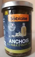 Mängden socker i Anchois a l l'huile d'olive Bio