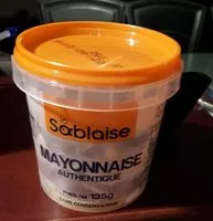 Mängden socker i Mayonnaise authentique