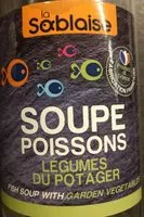 Mängden socker i Soupe de poisson Légumes du potager