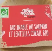 Mängden socker i Tartinable au saumon et lentilles corail bio