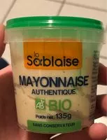 Mängden socker i Mayonnaise Huile Tournesol